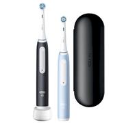 Oral-B iO3 Series Electric Toothbrush Duo Pack, Matt Black/Ice Blue Oral-B
