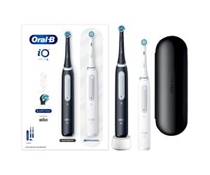 Oral-B iO4 Electric Toothbrush Duo Matte Black & White