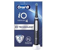 Oral-B iO4 Electric Toothbrush for Adults, 1 Toothbrush Head, 4 Modes with Teeth Whitening, UK 2 Pin Plug, Black