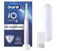 Oral-B iO4 Electric Toothbrushes For Adults, Oral B Electric Toothbrush, 1 Toothbrush Head, Travel Case & Toothbrush Head Holder, 4 Modes With Teeth Whitening, UK 2 Pin Plug, Lavender