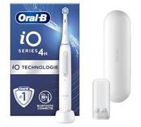 Oral-B iO4N Electric Toothbrush with Rechargeable Handle, iO Artifcial Intelligence, 1 Head and Travel Case - White
