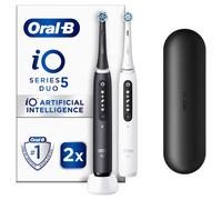 Oral B iO5 Black & White Electric Toothbrushes Designed By Braun Duo Pack - Toothbrush