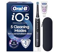 Oral-B iO5 Electric Toothbrush, Matt Black, with Travel Case and Toothpaste