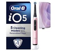 Oral-B iO5 Electric Toothbrush, Pink iO Toothbrush, 1 Magnetic Pouch Travel Case, 1 Toothbrush Head