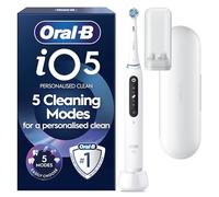 Oral-B iO5 Electric Toothbrushes with Travel Case - UK 2 Pin Plug, White