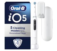 Oral-B iO5 Electric Toothbrushes with Travel Case - UK 2 Pin Plug, White