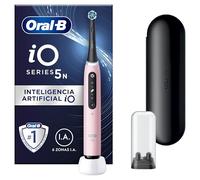 Oral-B iO5N Electric Toothbrush with Rechargeable Handle, iO Artificial Intelligence, 1 Head and Travel Case - Pink