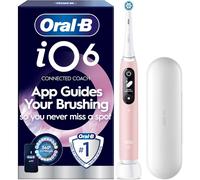 Oral-B iO6 Electric Toothbrush Pink Bluetooth 5 Modes Travel Case UK Plug