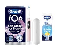 Oral-B iO6 Pink Sand Sensitive Edition Electric Toothbrush + Travel Case - Toothbrush + 8 Toothbrush Heads