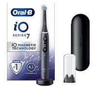 Oral-B iO7 Electric Toothbrushes For Adults, App Connected Handle, 1 Toothbrush Head & Travel Case, 5 Modes with Teeth Whitening, Black