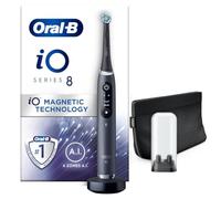 Oral-B iO8 Black Ultimate Clean Electric Toothbrush for Adults with Revolutionary Magnetic Technology, Colour Display, 1 Toothbrush Head, 1 Magnetic
