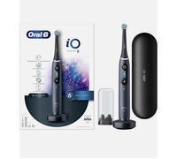 Oral B iO8 Black Electric Toothbrush with Zipper Case - Toothbrush + 4 Refills