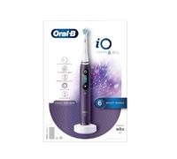 Oral-B iO8 Electric Toothbrushes For Adults, Oral B Electric Toothbrush, App Connected Handle, 1 Ultimate Clean Toothbrush Head & Magnetic Pouch, 6 Modes, Teeth Whitening, 2 Pin UK Plug