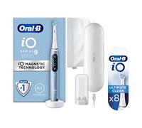 Oral-B iO9 Electric Toothbrushes For Adults, App Connected Handle, 1 Toothbrush Head, Charging Travel Case & Magnetic Pouch, 7 Modes, 2 Pin Plug, Special Edition