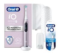 Oral-B iO9 Rose Quartz Special Edition - Come As You are + White Toothbrush Heads, Pack of 8 Counts