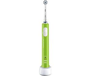 Oral-B Junior electric toothbrush/electric toothbrush for children aged 6 and up, soft bristles & timer, designed by Braun, 1 piece, green