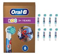 Oral-B Kids Electric Toothbrush Head Featuring Disney Spiderman, Pack of 8, Suitable for Mailbox