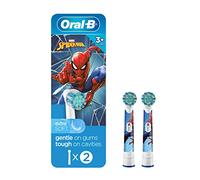 Oral-B Kids Extra Soft Replacement Brush Heads Featuring Marvel's Spiderman, 2 Count