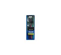 Oral-B Manual Toothbrushes Allrounder Black, Medium, Pack of 3