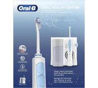 Oral-B Oral Health Center Dental Irrigator, Dental Jet, 1 Oxyjet Cannula, 1 Cannula Water Jet, 4 Water Jets and 5 Pressures, Interdental Cleaner and Dental Plate, Rechargeable