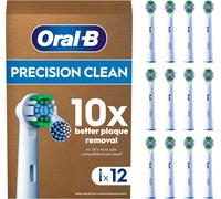 Pro Precision Clean Electric Toothbrush Head, X-Shape And Angled Bristles for Deeper Plaque Removal, Pack of 12 Toothbrush Heads, Suitable For Mailbox