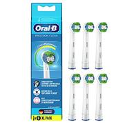 Oral-B Precision Clean Electric Toothbrush Heads Pack of 6 with CleanMaximiser Bristles for Optimal Dental Care, Toothbrush Attachment for Oral-B Toothbrushes
