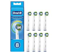 Oral-B Precision Clean Electric Toothbrush Heads, Pack of 8, with CleanMaximiser bristles for Optimal Dental Care