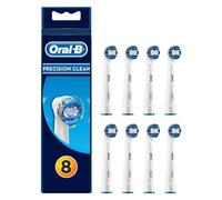 Oral-B Precision Clean Toothbrush Heads Pack of 8 Replacement Refills for Electric Rechargeable Toothbrush