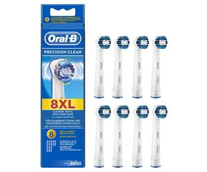 Oral-B PrecisionClean Electric Toothbrush Replacement Heads - Pack of 8