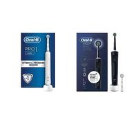 Oral-B Pro 1 Electric Toothbrush with Pressure Sensor, 1 Handle, 1 Toothbrush Head & Vitality Pro Electric Toothbrush, 1 Handle, 2 Toothbrush Heads, 3 Brushing Modes