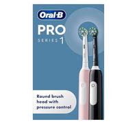 Oral-B Pro 1 Duo Pack Adult Rotating-oscillating toothbrush Black, Pink