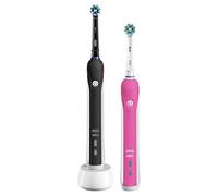 Oral-B Pro 2 Black/Pink Electric Toothbrush Duo