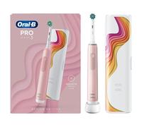 Oral-B Pro 3 3500 Pink Electric Toothbrush with Riso Art Travel Case