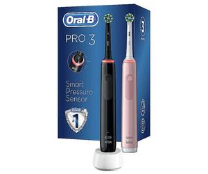 Oral B Pro 3 3900 Duo Pack Black/pink