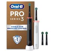 Oral-B Pro 3 -3900-Electric Toothbrushes Duo Pack Black & White