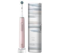Oral-B Pro 3 Electric Toothbrushes Adults, 1 Toothbrush Head & Travel Case, 3 Modes with Teeth Whitening, 2 Pin UK Plug, Pink