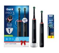 Oral-B Pro 3900 Duo Pack of Two Electric Toothbrushes Black & Black - Toothbrush