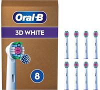 Oral-B Pro 3D White Replacement Heads, Pack of 8, Suitable for Mailboxes