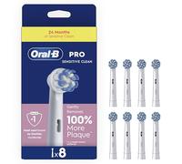 Oral-B Pro 3D White Toothbrush Heads, Pack of 8 Counts, Suitable for Mailbox
