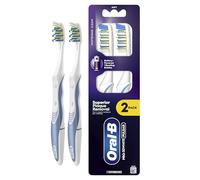 ORAL-B PRO-3DWHITE Pulsar Battery-Powered Toothbrush - for Whitening & Plaque Removal - Medium Bristles, 2X