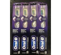ORAL B PRO-3DWHITE PULSAR SUPERIOR PLAQUE REMOVAL TOOTHBRUSHES SOFT 4 Colours