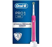 Oral-B Pro 600 CrossAction Electric Rechargeable Toothbrush Powered by Braun - Pink