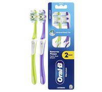 ORAL-B PRO-Clean Manual Toothbrush - Removes Plaque & Fights Bad Breath - Medium Bristles, 2X