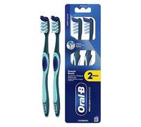 Oral-B Pro Cleane Advanced Manual Toothbrush Deep Cleaning & Plaque Removal Medium Bristles, 2