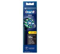 Oral-B Pro Cross Action Black Toothbrush Heads 8 Pack Genuine Refills