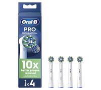 Oral-B Pro Cross Action Electric Toothbrush Head, X-Shape and Angled Bristles for Deeper Plaque Removal, Pack of 4