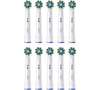 Oral-B Pro Cross Action Electric Toothbrush Heads, 10 Count, White | Pack of 10, Replacement Toothbrush Heads, Suitable for Mailbox, (Packing May Vary)