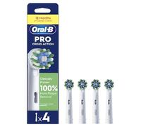 Oral-B Pro Cross Action Electric Toothbrush Heads, 4 Count, White