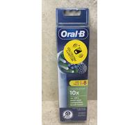 Pro Cross Action Electric Toothbrush Head, X-Shape And Angled Bristles for Deeper Plaque Removal, Pack of 8 Toothbrush Heads, White