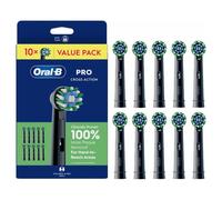 Oral-B Pro CrossAction 10 Pack Replacement Brush Heads Black | White